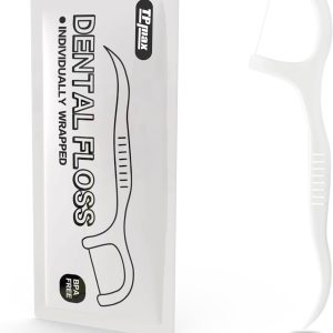 150 Count Dental Flossers Each Individually Wrapped, Floss Singles Bag, Travel Hotel Restaurant Office Car Dental Floss, Floss Picks Oral Care Teeth Clean Flat Wire